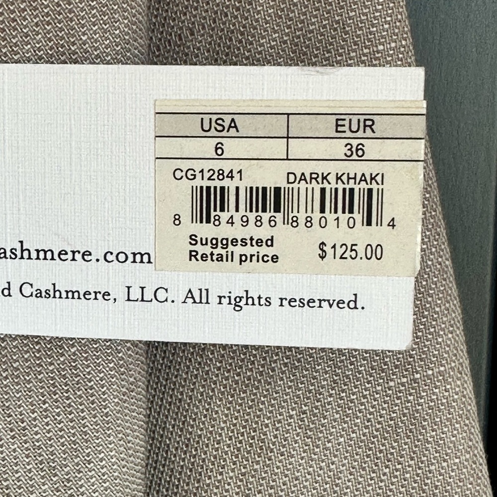 REVOLVE x cupcakes & cashmere Khaki Waterfall Light Linen Blazer, NWT, Size 6 - Picture 3 of 6